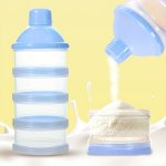4 Layers Milk Powder Container 30G 60G Portable Formula Dispenser Large Capacity Food Storage Container Box Baby Feeding Travel