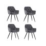 Gof Furniture - Lafoodie Dining Chairs Set Of 4