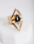 Goldair Gold Diamond Shape Ring - M/l