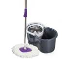 Condere Spin Mop Bucket Set With Spin 360 Wringer Grey & White