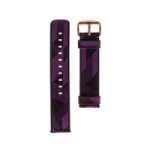 Nylon Patterned Watch Strap - Garmin Venu/ Vivomove 3/ Vivoactive 3/ Forerunner 245/ Forerunner 645 Dark And Light Purple