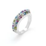 Silver Tone Multicolour Band