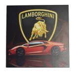 Automotive Art Board Lamborghini Aventador Small Square