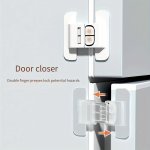Easy-install Refrigerator Door Lock - No-drill Safety Snap Closure With Matte Finish
