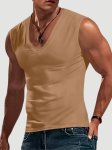 Summer Men's Quick Dry Moisture-wicking Breathable Tank Tops Athletic Gym Bodybuilding Sports Sleeveless Shirts For Running Trai