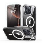 Classic Hybrid Magsafe Cover Set With Stash Stand For Iphone 16 Pro Max