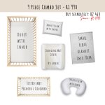 9 Piece Baby Cot Bedding Combo Custom Nursery Set