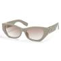 Beige Full Wrap Frame Sunglasses