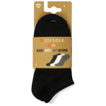 Sof Sole Recycled No Show Socks 3-PACK - Black white grey 8.5-11