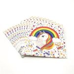 Rainbow Unicorn Party Napkins - Set Of 40