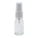 10ML Clear Glass Aromatherapy Bottle With Spritzer - White 18 410