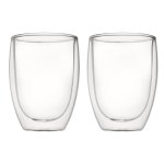 Consol Roma 350ML Double Wall Glass Cups 2 Pack 41397