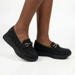 Tamla 1 Loafer With Saddle & Trim - Black - 8