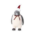 Penguin Standing Polyfoam And Polyester 22X18X35CM White And Grey - Xmas Hat