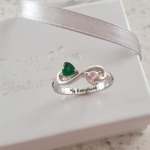 CRI103824- 925 Sterling Silver Personalized Names & Birthstones Ring