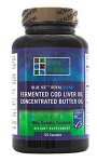 Green Pasture Blue Ice Royal Butter Oil Fermented Cod Liver Oil Blend 120 Capsules- Box Of 12