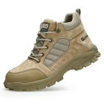 Guyisa Heavy Duty Steel Toe Safety Shoes - Smash And Puncture Resistant - Tawny UK8