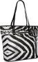 Donna Zebra Print Handbag Black/white