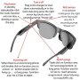 Smart Glasses Wireless Glasses Open Ear Music & Hands-free Calling For Men & Women Polarized Lenses Connect Mobile Phones And Tablets