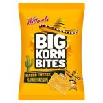 Willards Big Korn Bites Nacho Cheese Flavoured Maize Chips 120G