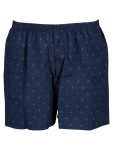 Navy Triangle Print Boxer Shorts - M Blue