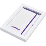 Duncan Notebook & Pen Set - Purple - Purple