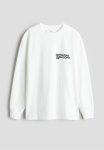 Print-motif Jersey Top - White Dungeons & Dragons