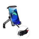 Tictjmrb Motorcycle Phone Holder Motorcycle Holder Mobile Support Moto Motorbike Scooter Handlebar Mirror Mount Stand Mobile Pho