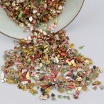 10G Mixed Sizes 2 3 4MM Ab Glass Glitter Shards - Irregular Electroplated Flakes For Diy Nail Art & Crafts Choose Your Color