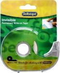 Invisible Permanent Write-on Tape With Dispenser 18MM X 15M