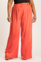 Sadie Satin Wide Leg Pant - Red - L