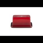 Le Creuset 19CM Stoneware Large Butter Dish - Flame Cerise