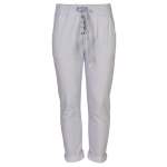 4 Button Basic Pants - Light Grey L xl