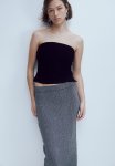 Textured Tube Top - Black