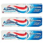 Aquafresh All-in-one Fluoride Toothpaste Fresh & Minty 3 X 100ML