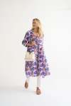 Misty Watercolour Dress - Purple XXL