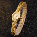 Women's Quartz Dress Watch With Golden Tone Stainless Steel Strap Fancy Women Watches Jewelry Sophisticated And Stylish Women Wa