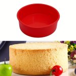 1PC Cake Tray 10.16 Cm Silicone Cake Mold Circular Baking Tray Oven Accessories Baking Tools Kitchen Gadgets Kitchen Accessories
