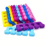 10PCS Disposable Foam Toe Separators For Pedicure - Comfortable Hygienic Nail Art Tools & Accessories Unscented