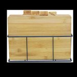 3-PIECE Cutting Board Set Bamboo Brown
