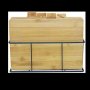 3-PIECE Cutting Board Set Bamboo Brown
