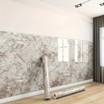 3M X 1.2M Marble Wallpaper Eurasian Grey 2.5MM Thick
