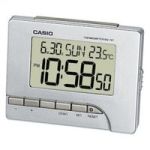 Casio Digital Alarm Clock With Temp Silver