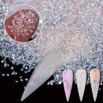 Clear Ab Nail Rhinestones-micro Nail Beads MINI Glass Dust Nail Jewels-tiny Small Gems Stones Iridescent Shine-charms Accessorie