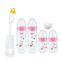 Nuk First Choice+ Temperature Control 4 Bottle Starter Pack - Giraffe