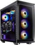 Adata Xpg Battlecruiser Atx Mid-tower Argb Tempered Glass Tool-less Design Gaming Chassis Black