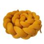 4AKID Braided Cot Bumper Velvet For Babies 2M - Assorted Colours - Stone Pink With Floral