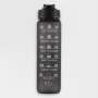 The Original Motivational Time Marker Water Bottle - Black
