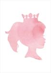 Princess Watercolour - Acrylic Wall Print - 600MM X 600MM
