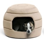 Best Friends Honeycomb Ilan Hut Cuddler Pet Bed - Wheat Waggs Online Pet Shop